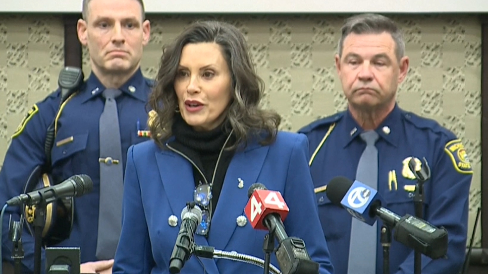 Michigan governor gives update after synagogue attack