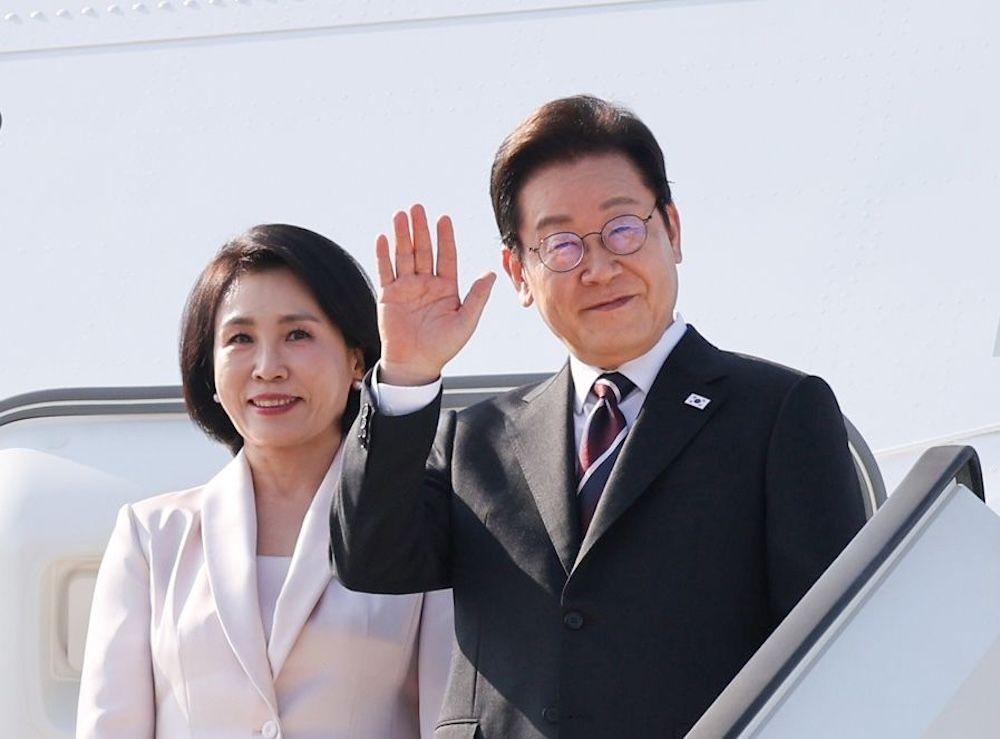 이재명 대통령과 부인 김혜경 여사
