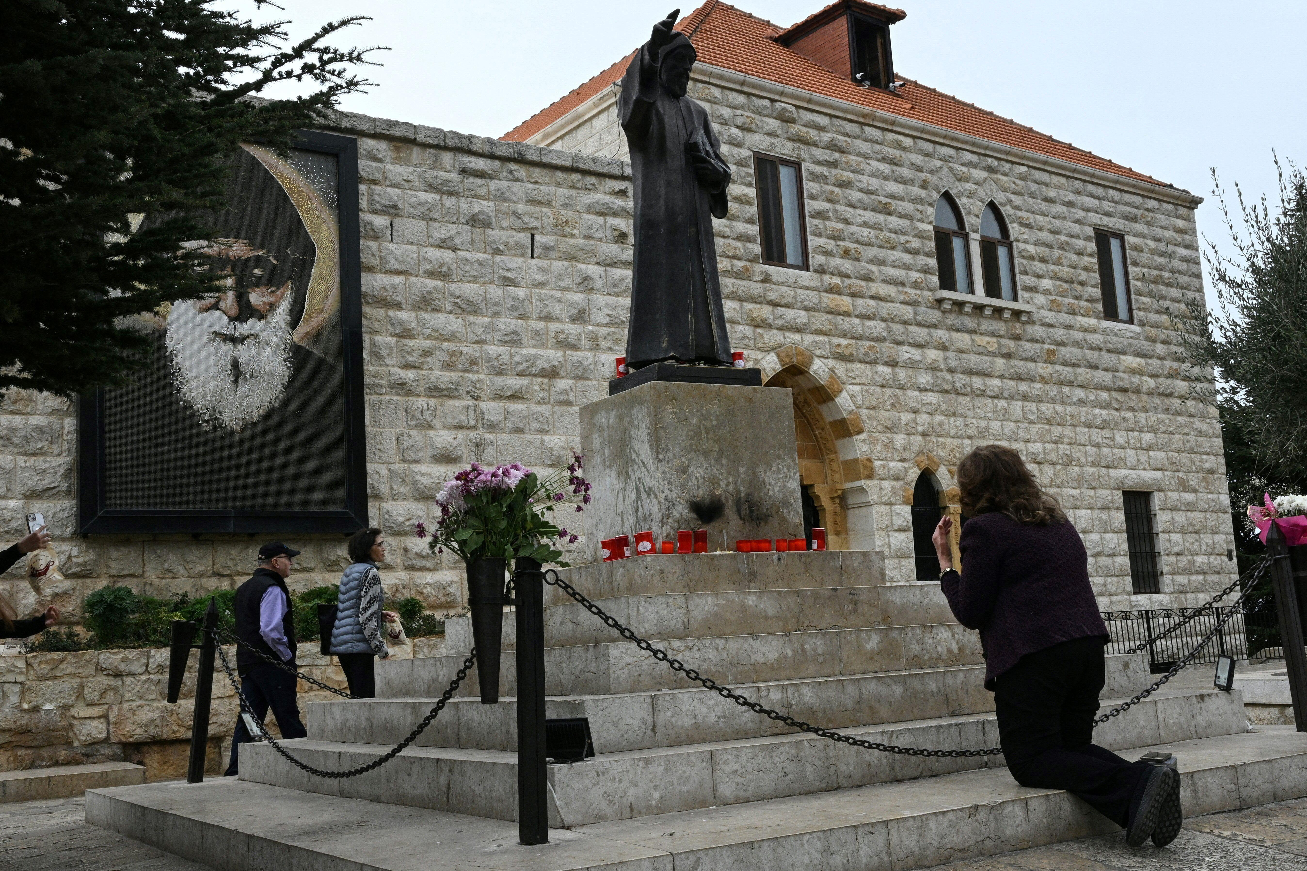 دير مار مارون – عنّايا، مقر ضريح القديس شربل، في 12 نوفمبر 2025.