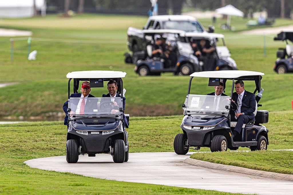 Donald Trump en el Trump National Doral Golf Club