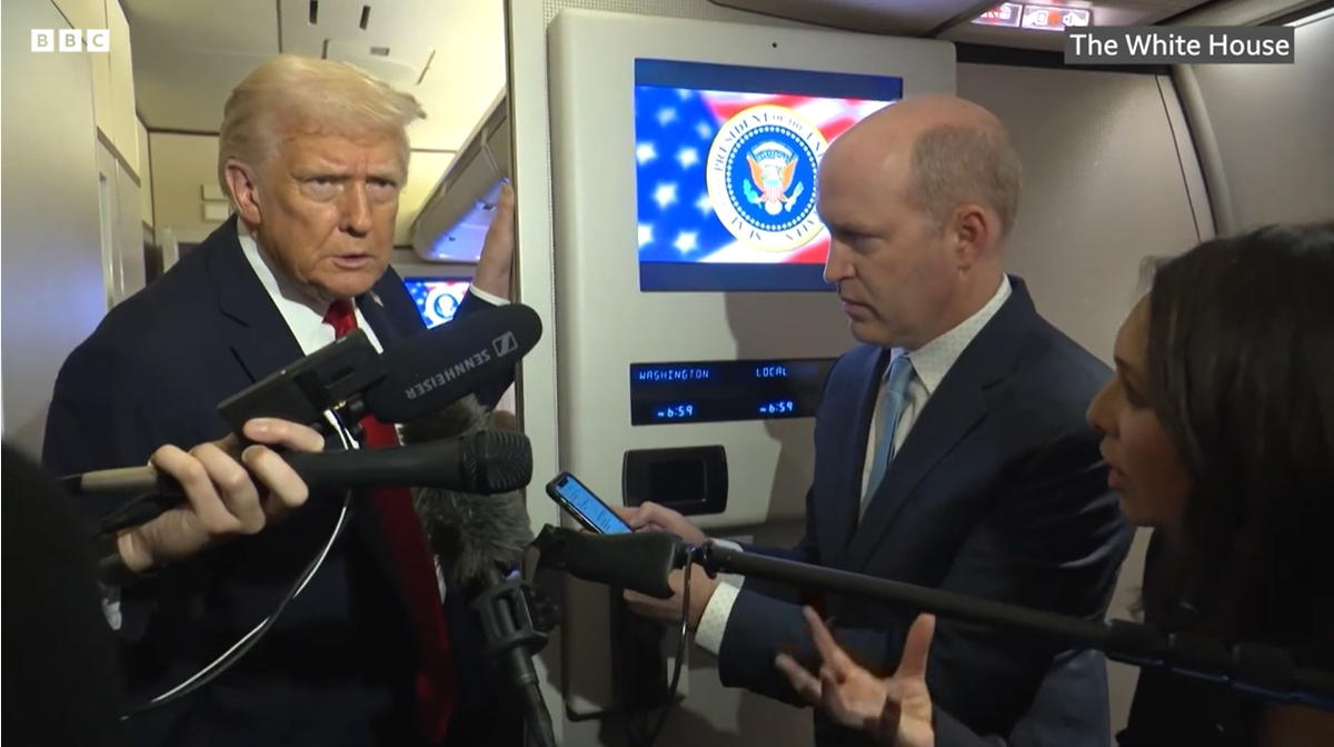 ترامب في تصريح صحفي حول الكالمة المسربة بين ويتكوف وأوشاكوف