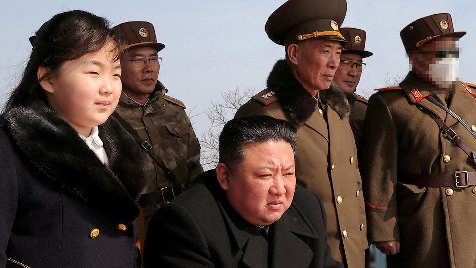 Kim Jong-un y su hija