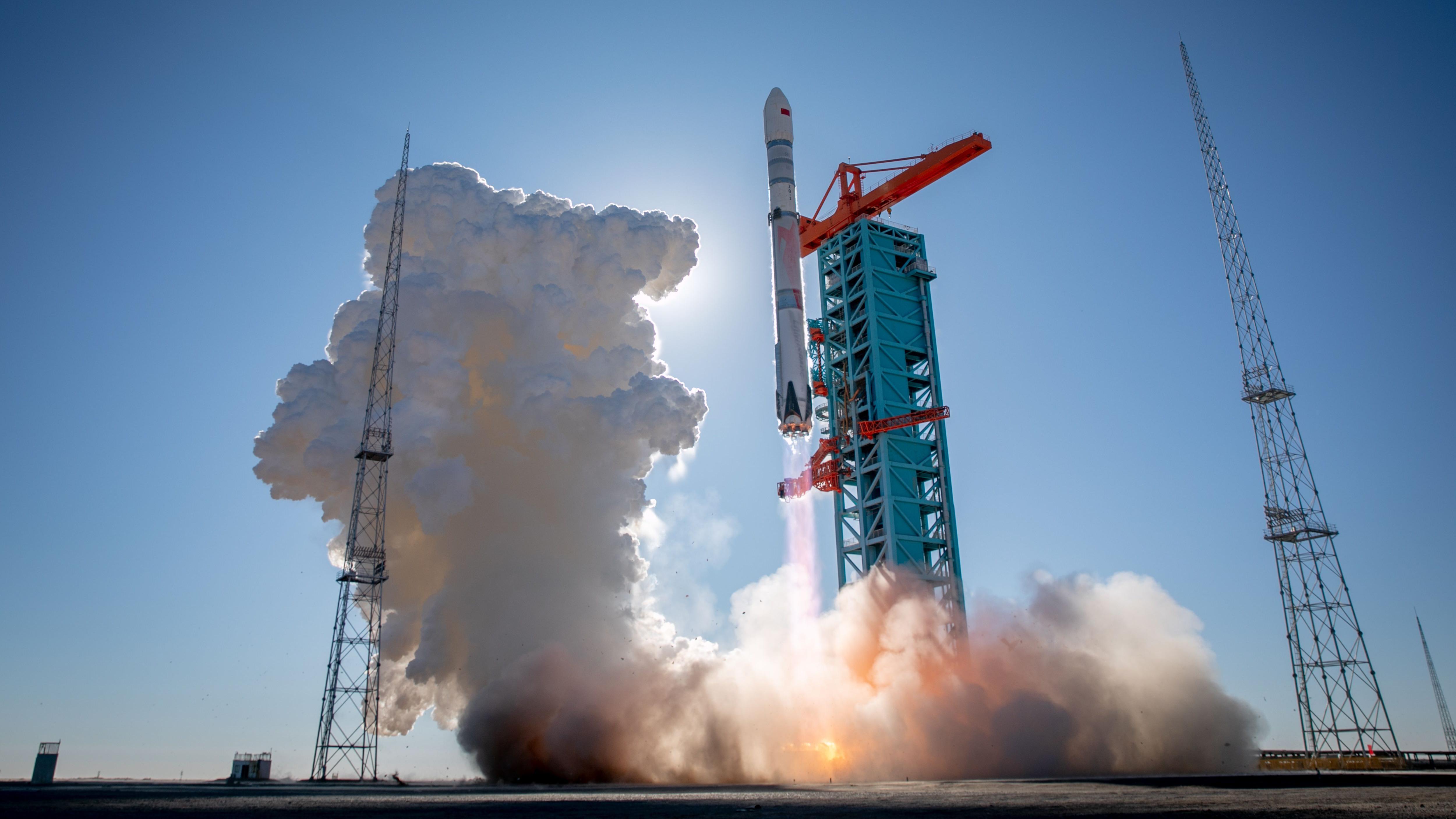 朱雀三號遙一運載火箭在甘肅酒泉東風商業航天創新試驗區發射升空（3/12/2025）