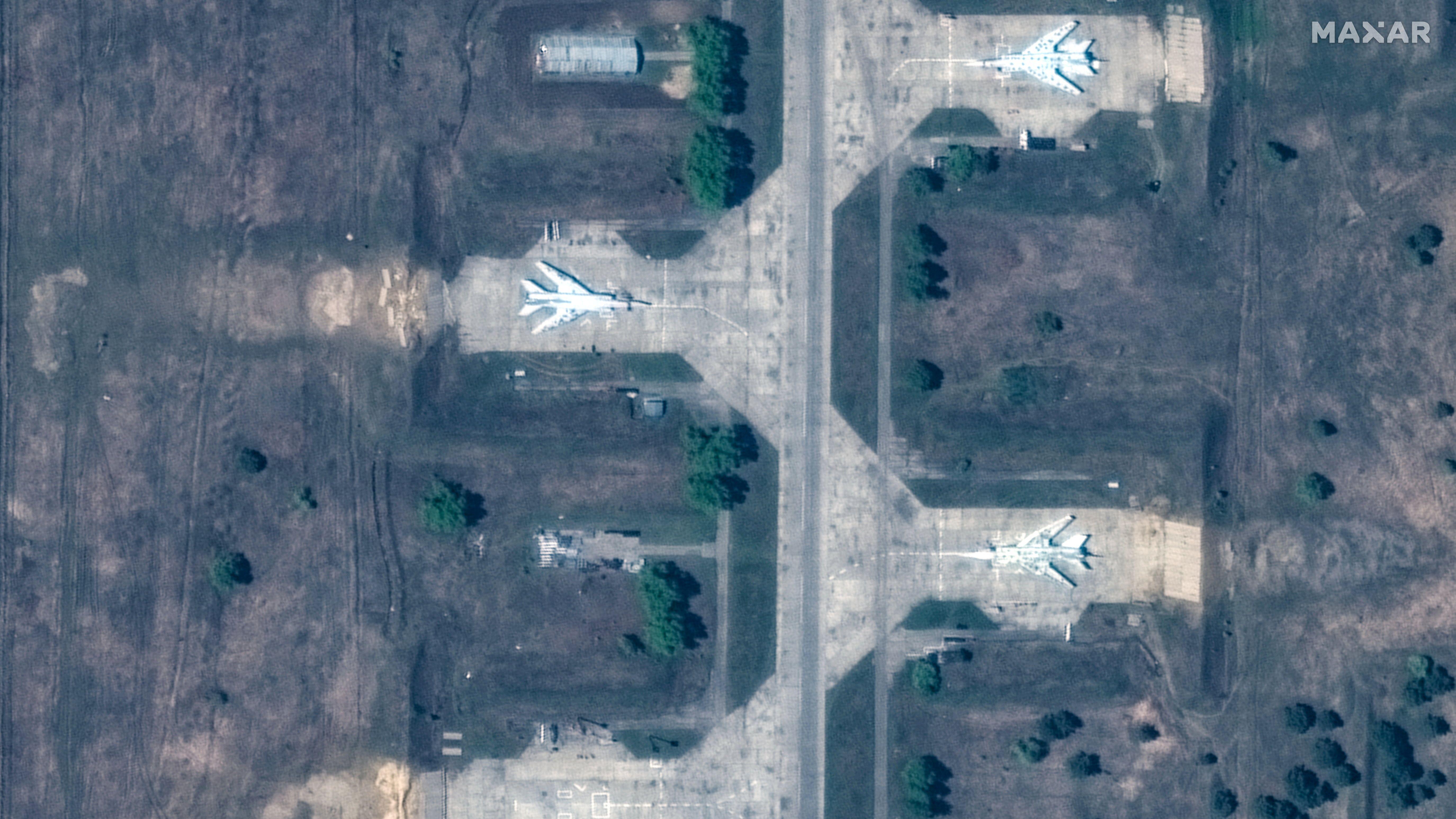 Así se veía la base de Belaya antes del ataque ucraniano.
