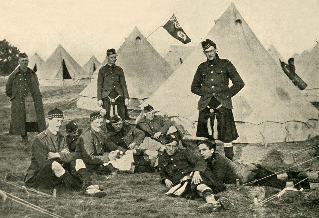 Soldados canadienses de la I Guerra Mundial.