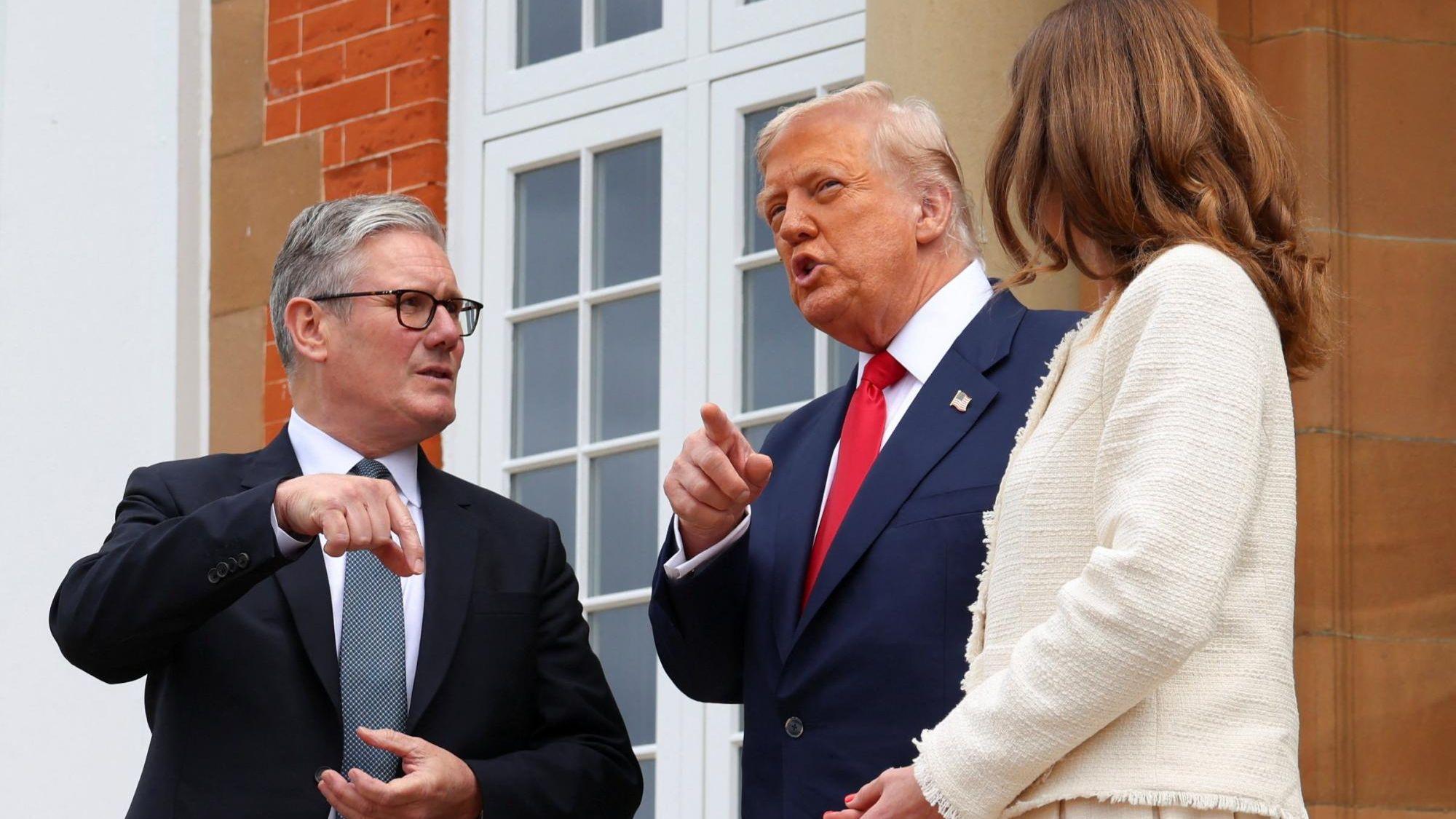 Starmer meets Trump at his Ayrshire golf course for talks