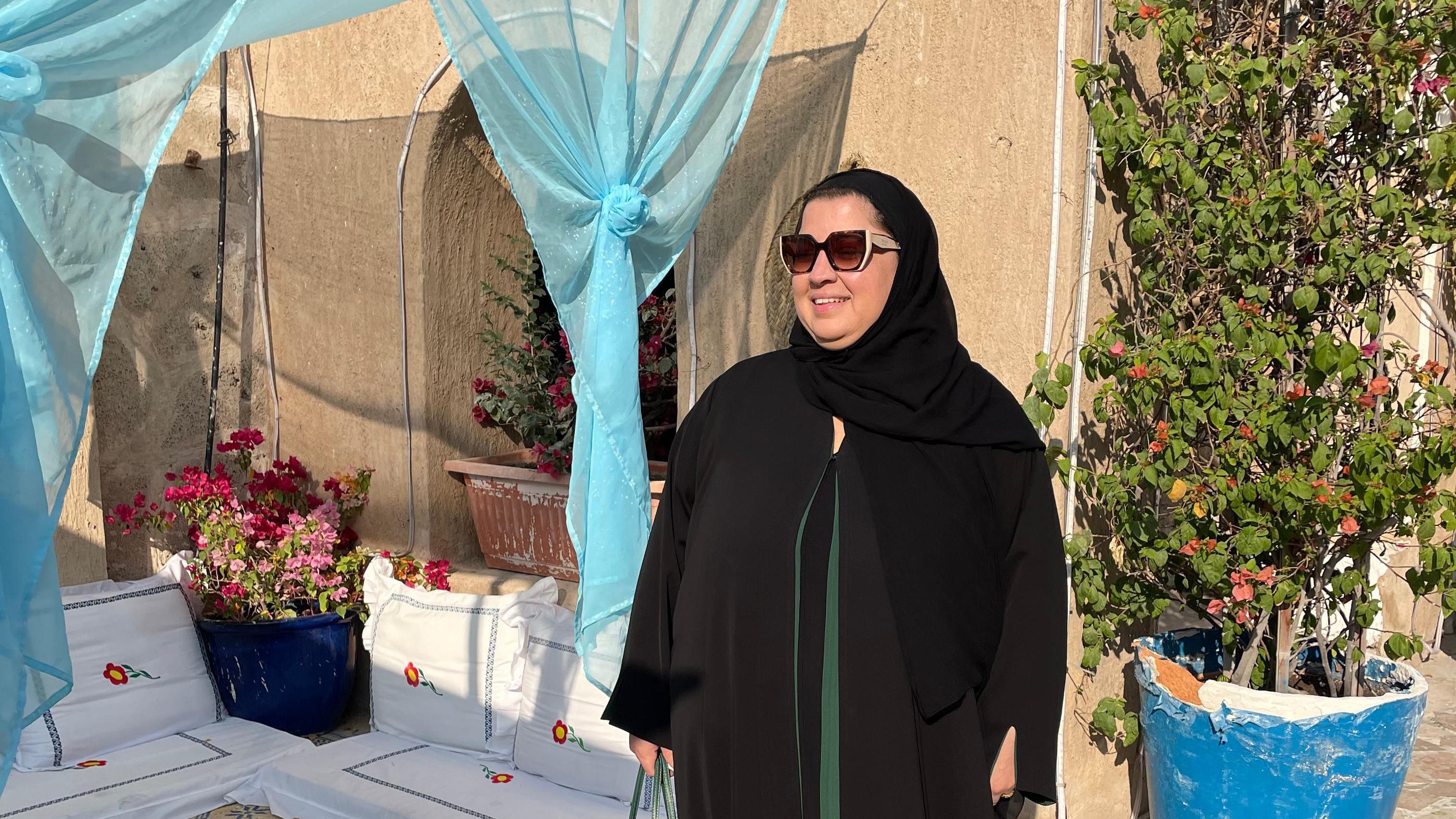 Anna em Dubai. Hoje, ela decidiu por não usar mais o véu 