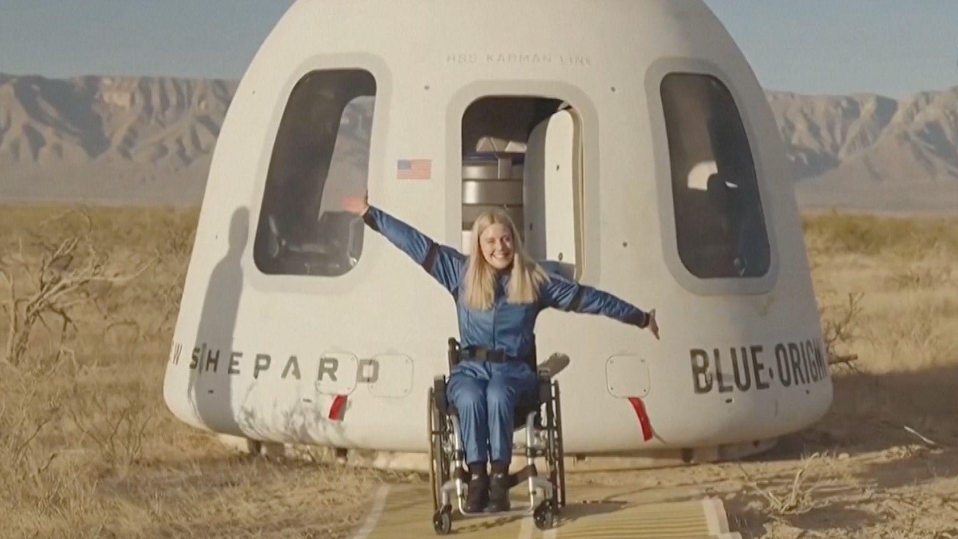 Engineer becomes first wheelchair user to go to space 
