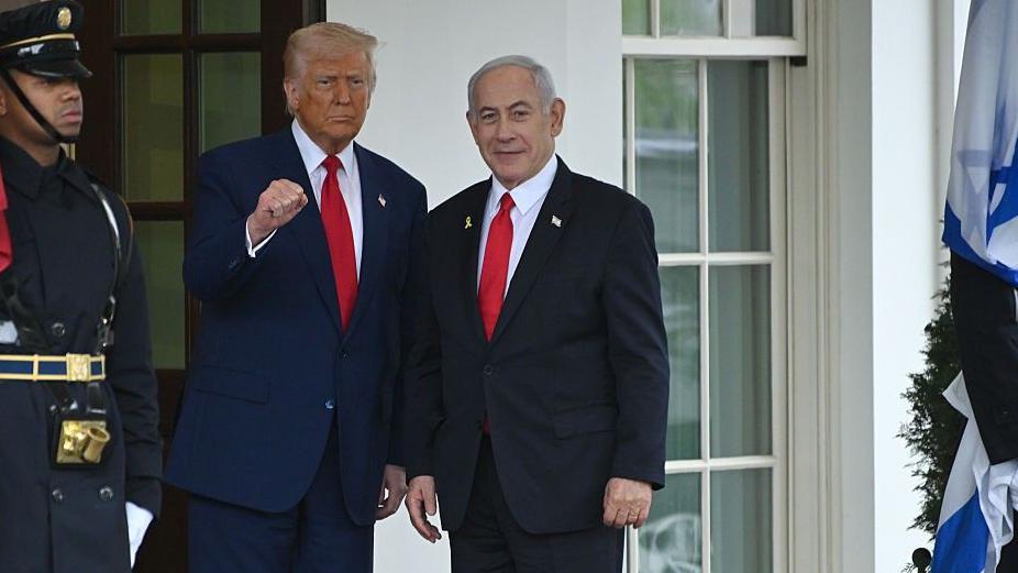 الرئيس الأمريكي، دونالد ترامب يستقبل رئيس الوزراء الإسرائيلي، بنيامين نتنياهو في البيت الأبيض