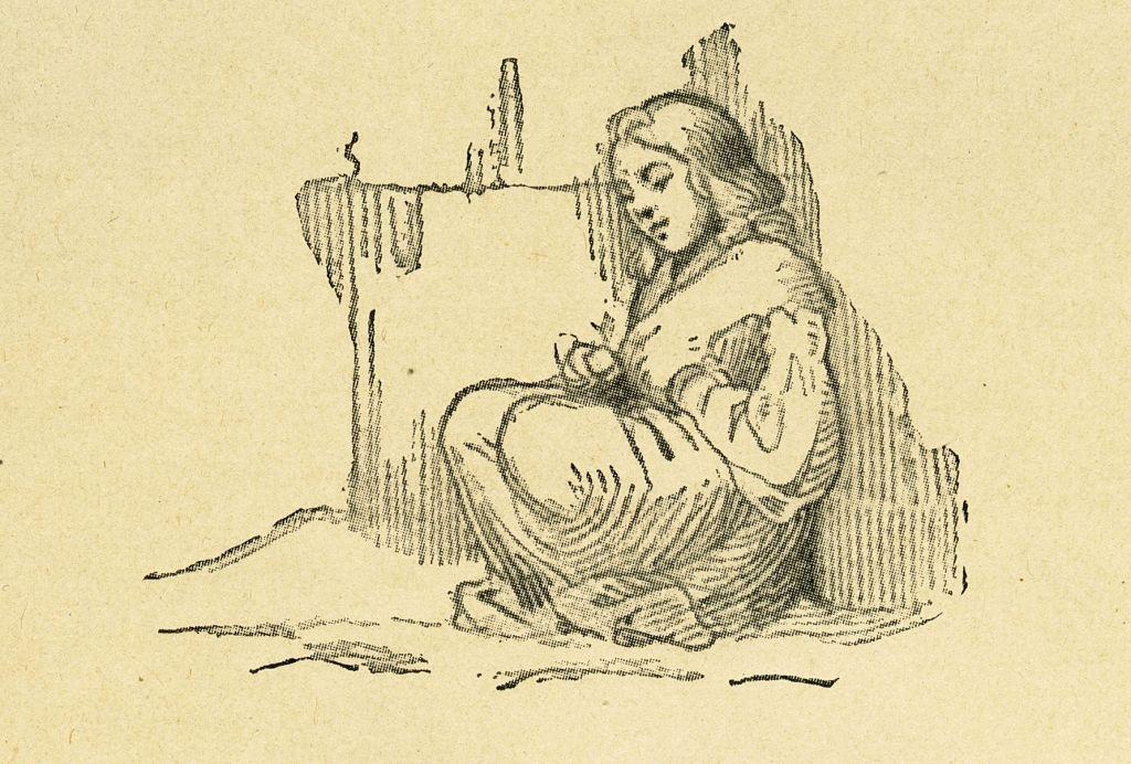 "La cerillera". Ilustración de la edición danesa original de Wilhelm Pedersen.
