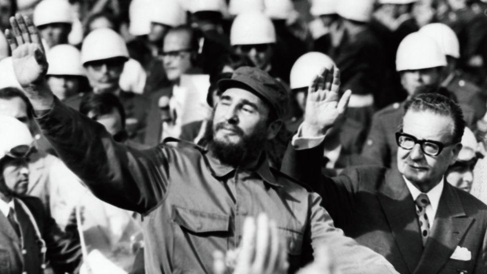 Fidel Castro y Salvador Allende 
