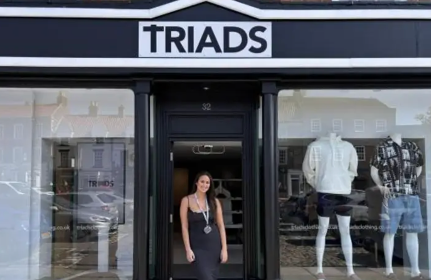 Abigail Donaldson em sua loja, a Triads