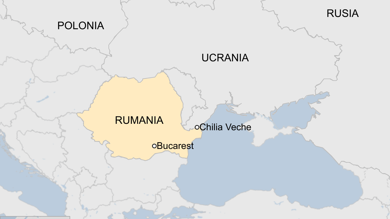 Mapa del este de Europa.