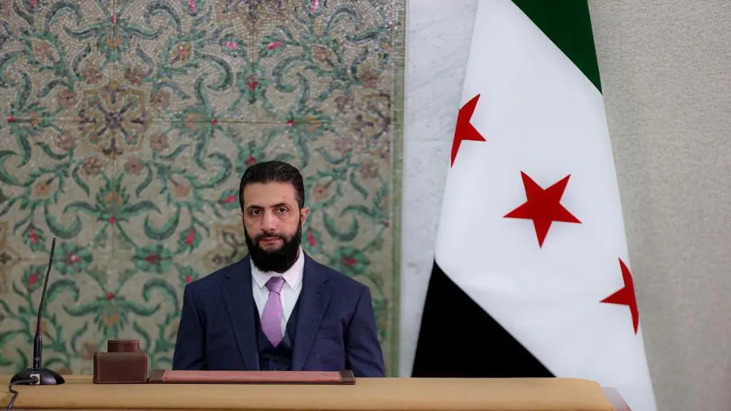 الرئيس السوري المؤقت أحمد الشرع