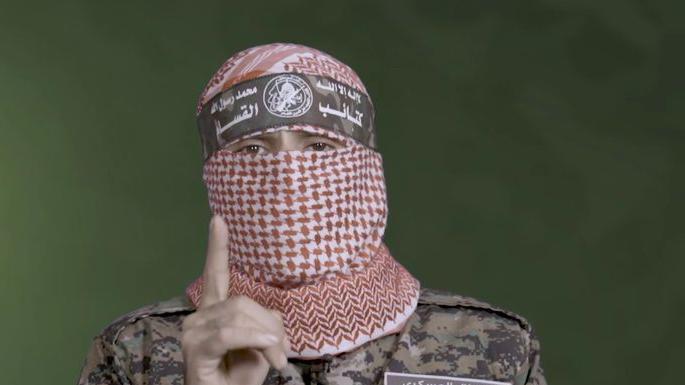 الناطق باسم كتائب القسام الذراع العسكرية لحركة حماس أبو عبيدة