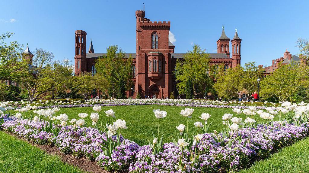 Sede do Instituto Smithsonian, também conhecido como Castelo Smithsonian em Washington