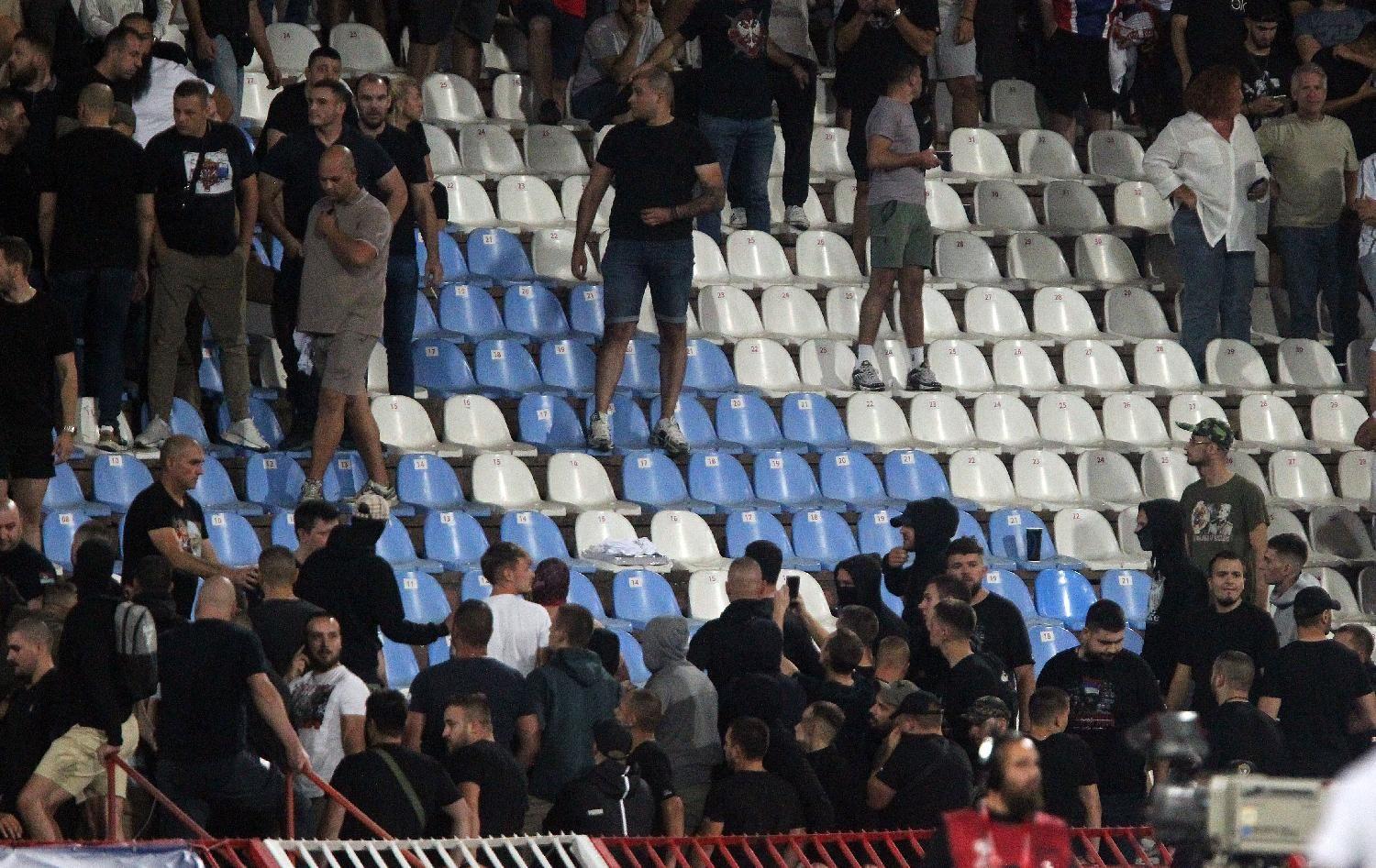 srbija - engleska, incidenti na utakmici srbija - engleska