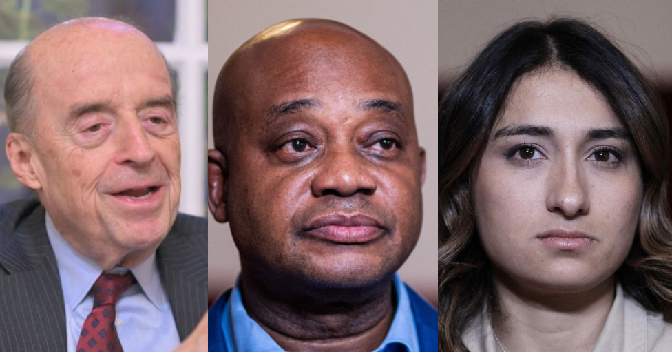 De izquierda a derecha, Álvaro Leyva, Luis Gilberto Murillo y Laura Sarabia, excancilleres de Colombia.