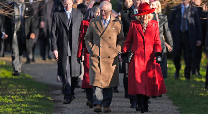 Royal Family gather for Christmas service at Sandringham
