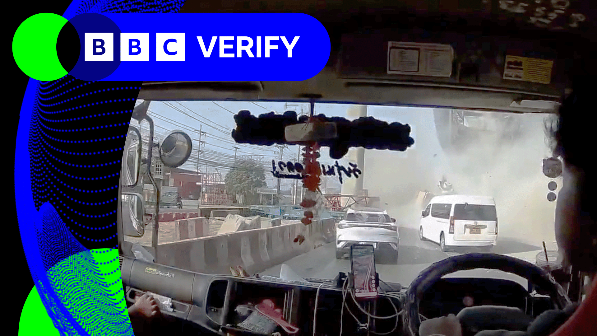 Verified dashcam video captures Thailand crane crashing on to busy road, killing two