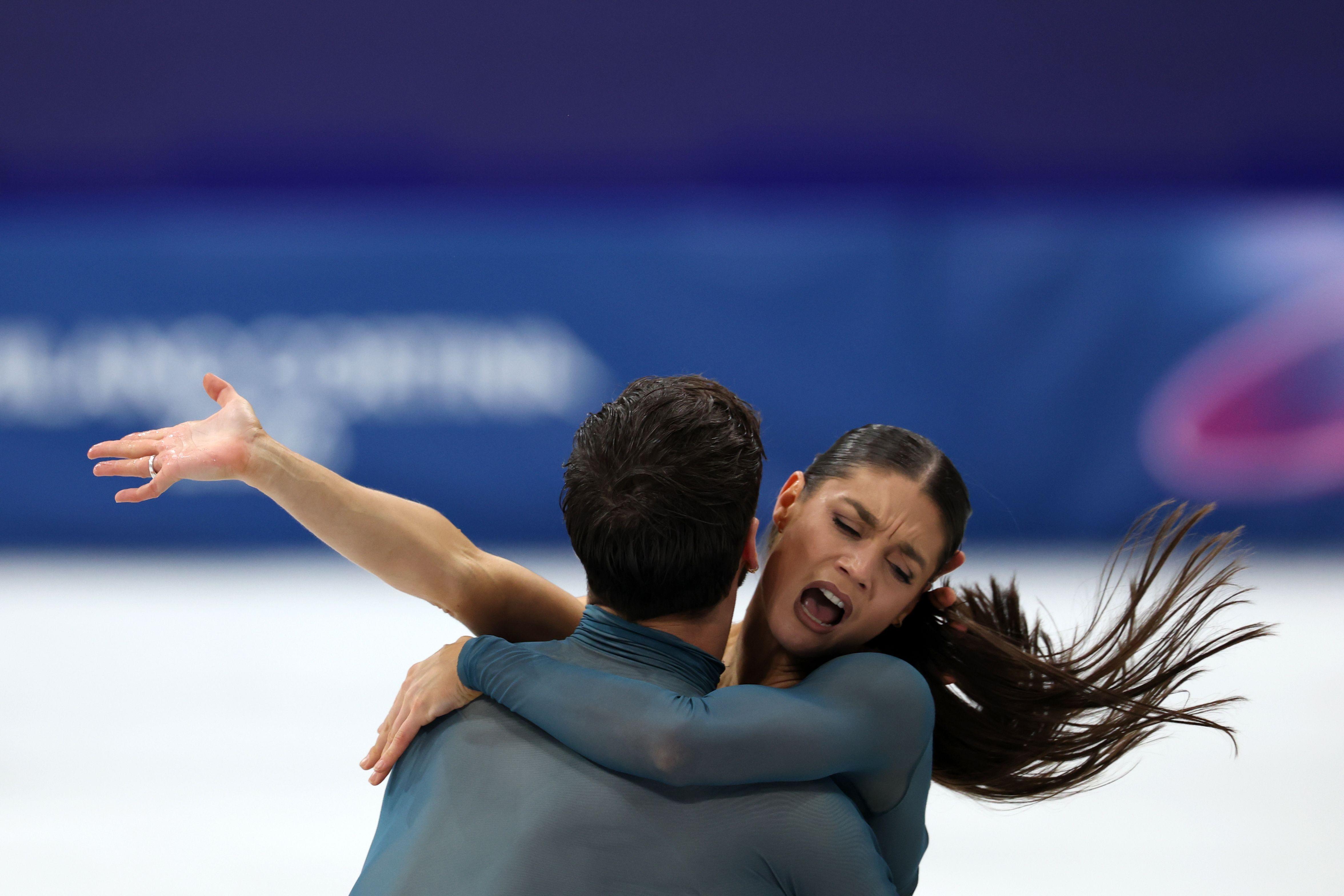 Gijom Sizeron i Lorans Furnije Bodri olimpijski šampioni u umetničkom klizanju u parovima, umetničko klizanje, klizači, zimske olimpijske igre u italiji
