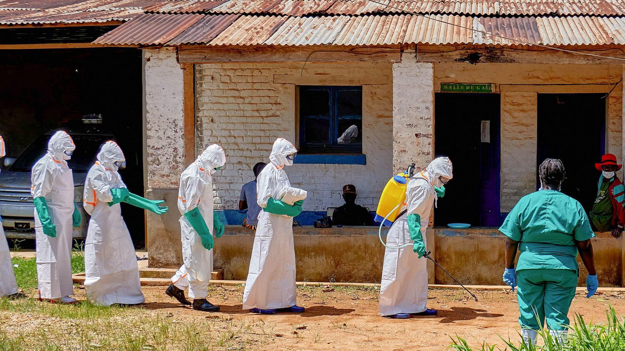 Police fire shots in air to disperse angry crowds at DR Congo Ebola treatment centre