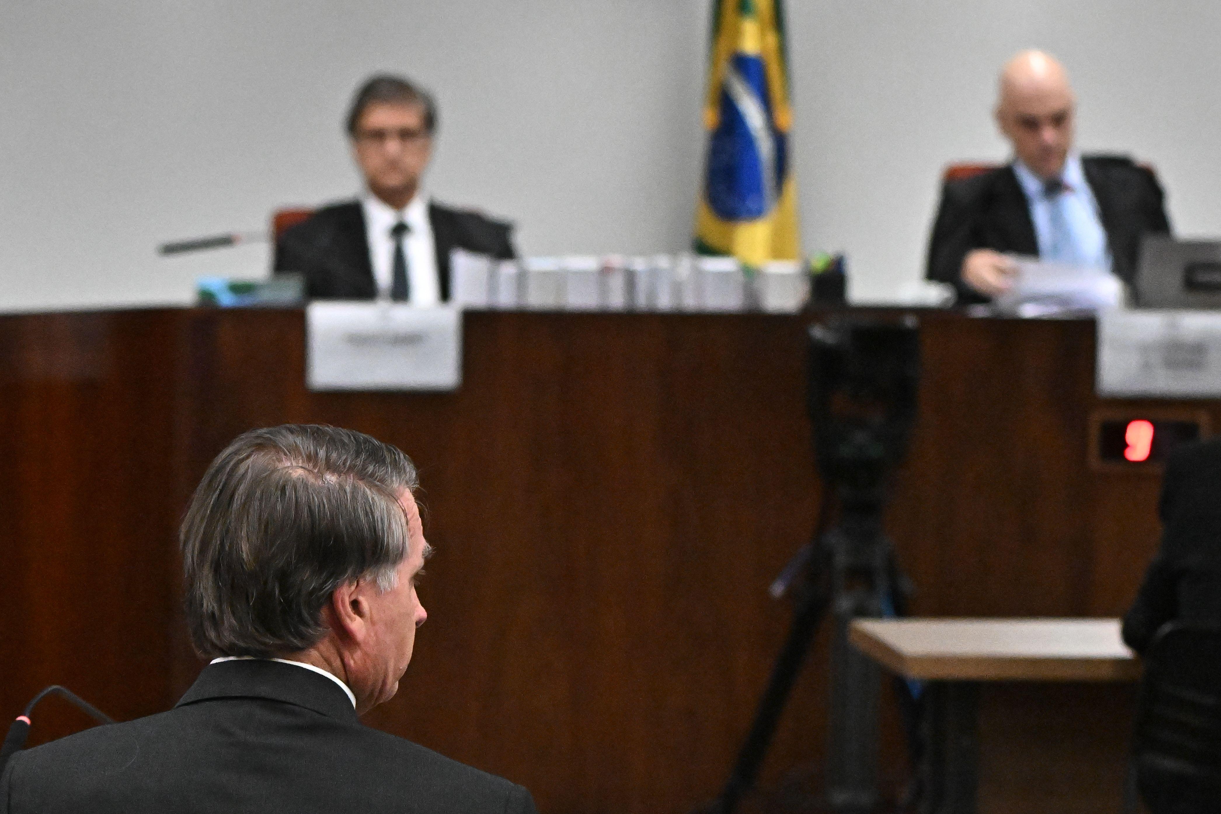 Jair Bolsonaro no STF em junho deste ano