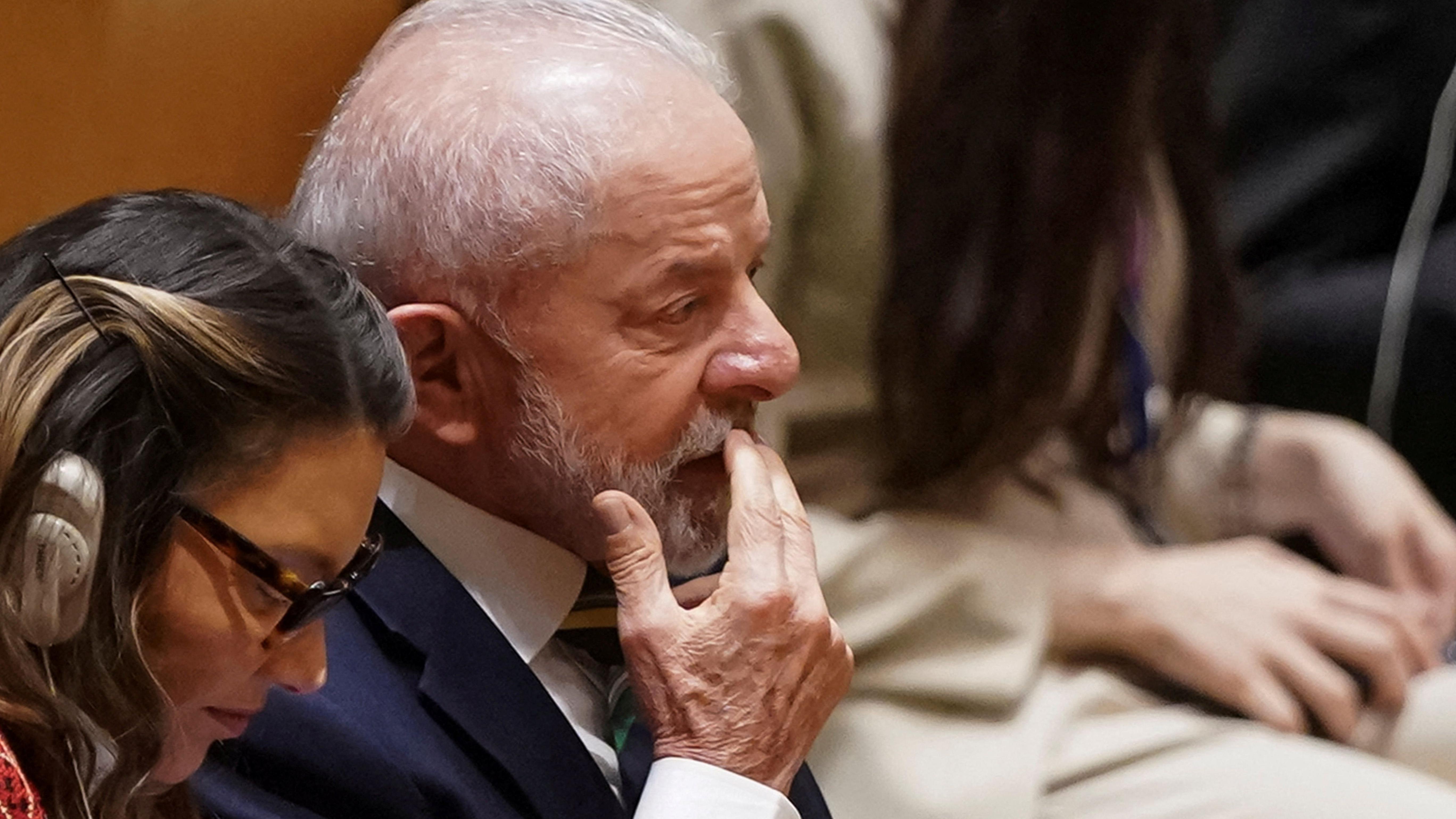 Lula escuta fala de Trump durante Assembleia Geral da ONU