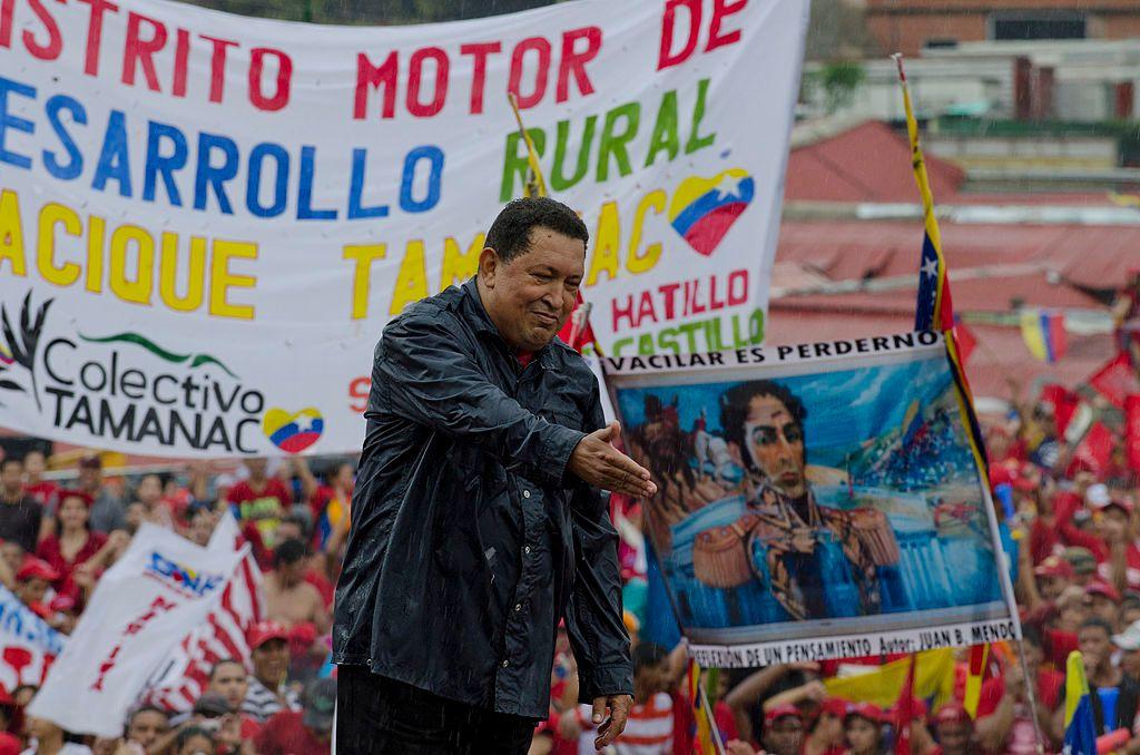 Hugo Chávez durante la campaña presidencial de 2012.