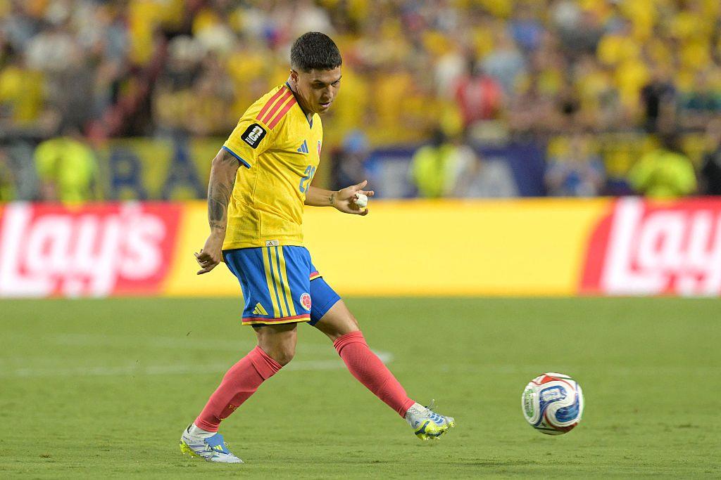 Juan Quintero en una acción del partido ante Ghana.