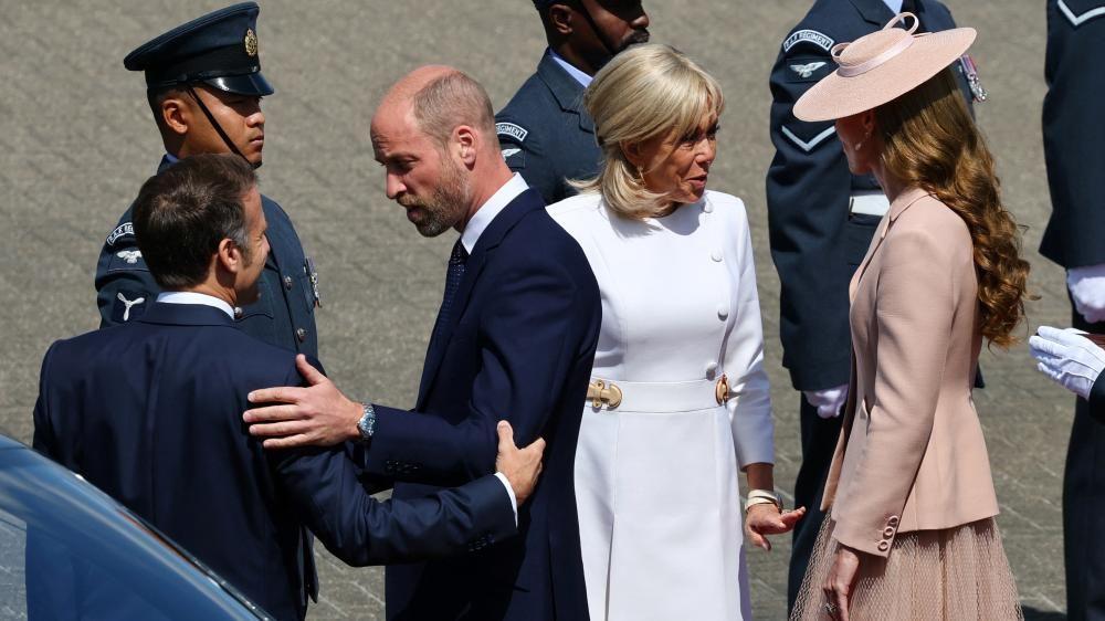 William and Catherine welcome President Macron and his wife Brigitte as UK state visit begins
