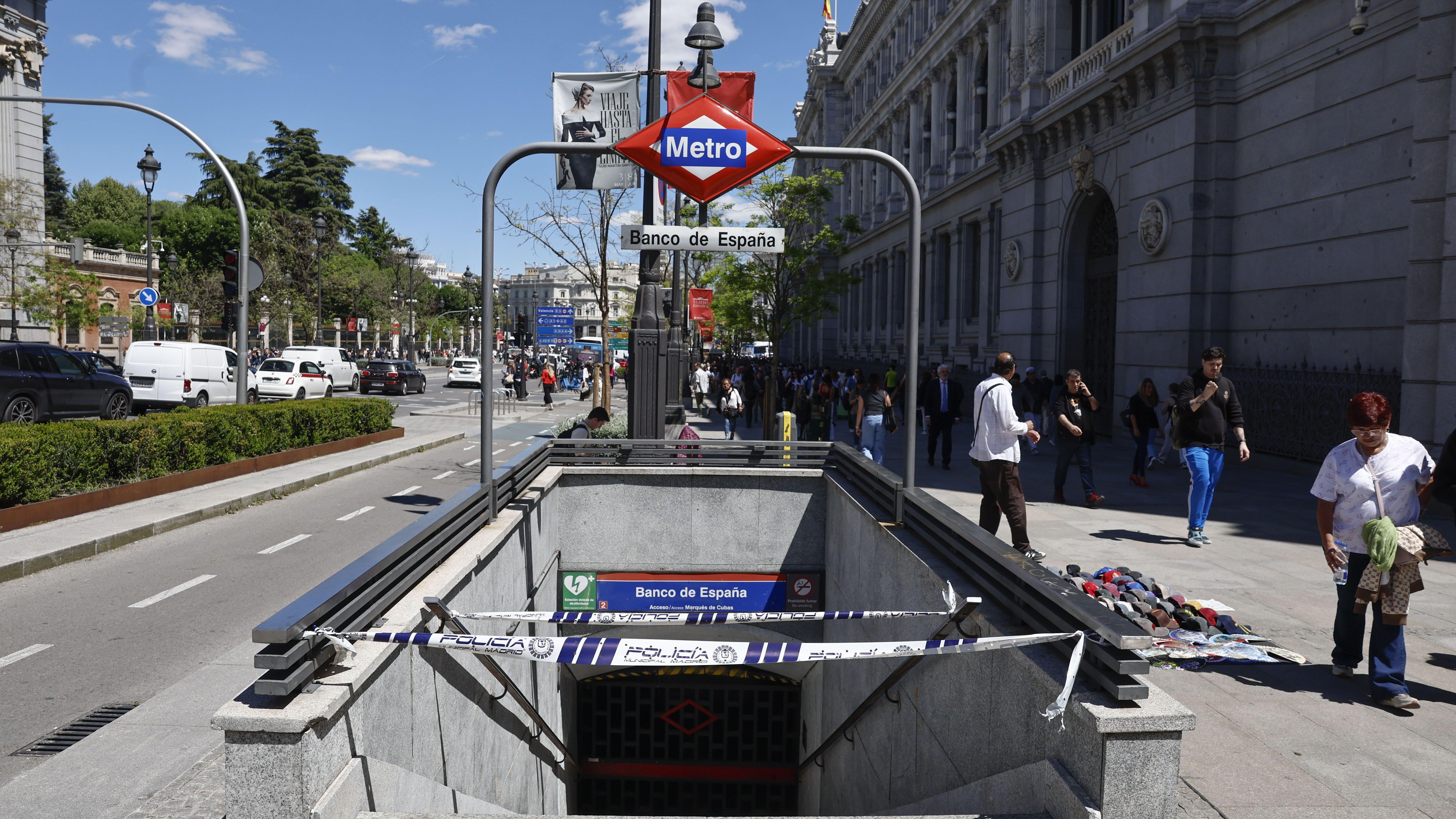 Estação de metrô Banco de España. 
