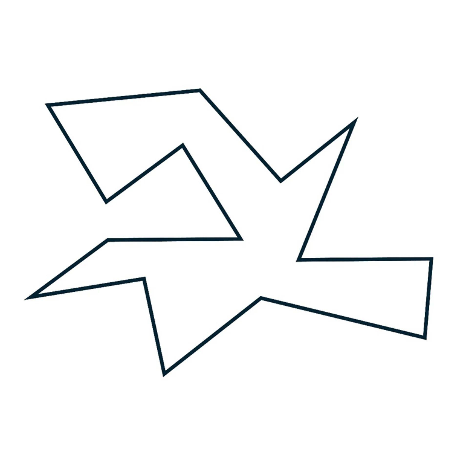 Una forma geométrica con una diversidad de lados y ángulos