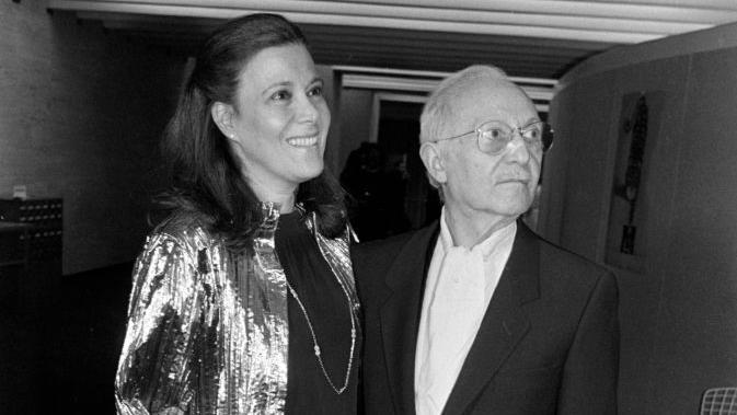 Anna y Lee Strasberg en Nueva York en 1981