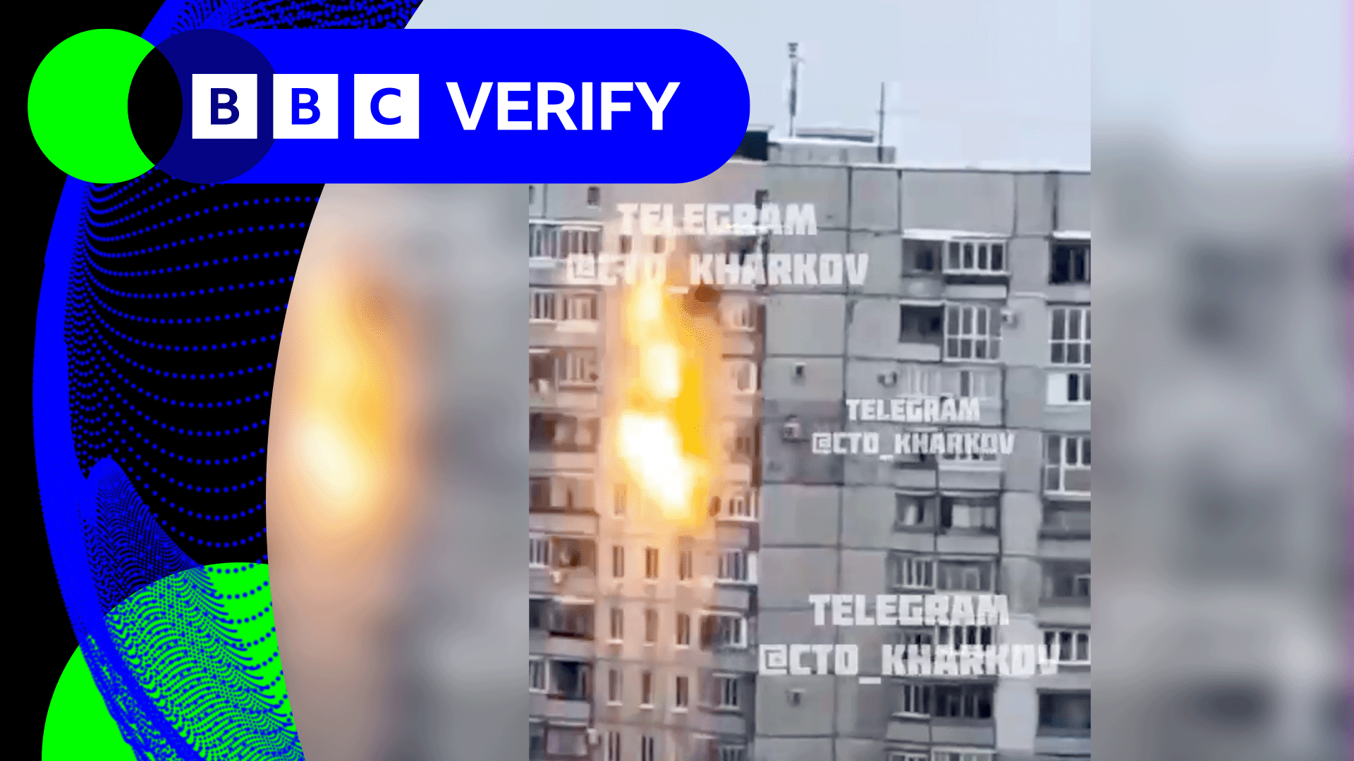 Video shows moment drone hits apartment block in Ukraines Kharkiv