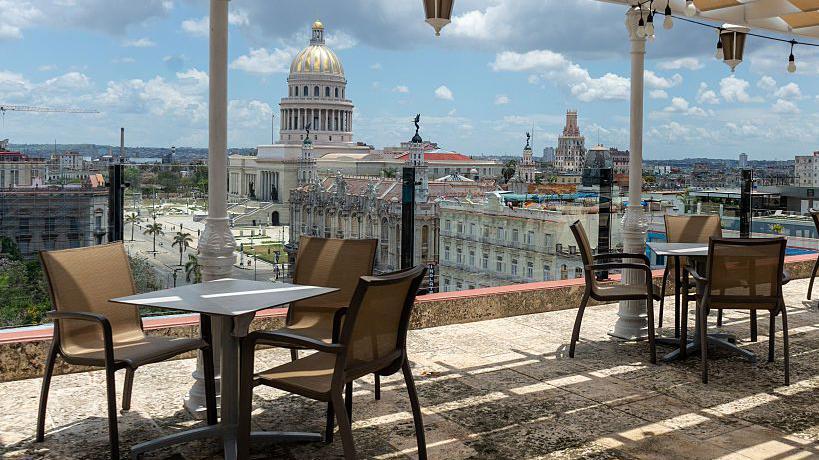 La terraza de un hotel de Iberostar.