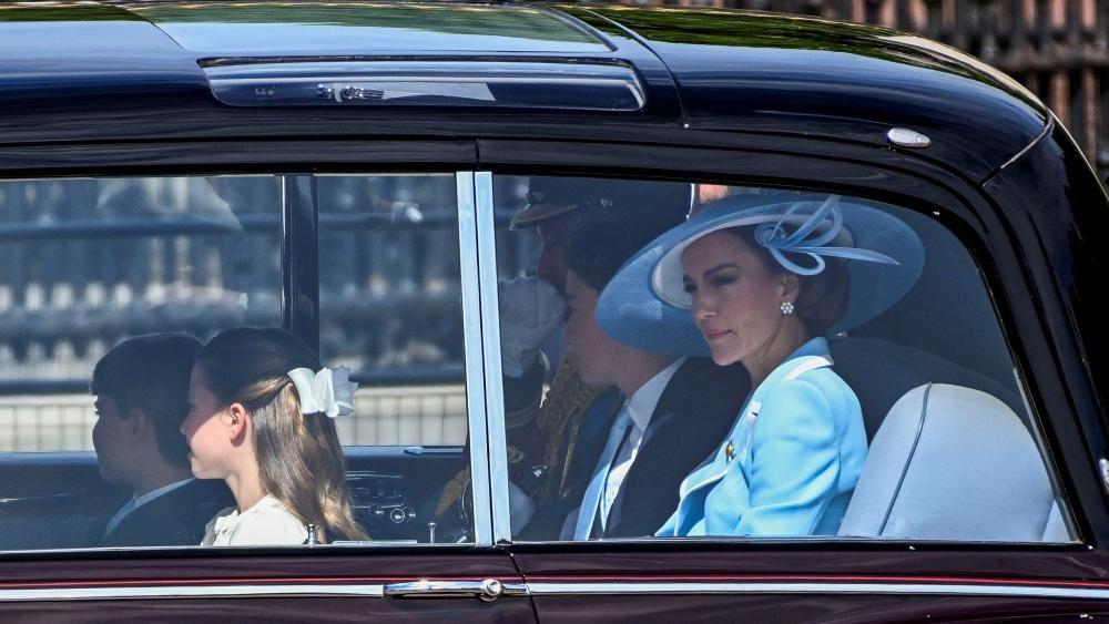 Royals arrive at Buckingham Palace for Trooping the Colour