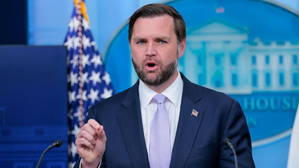 Vice-President JD Vance hosting White House press briefing
