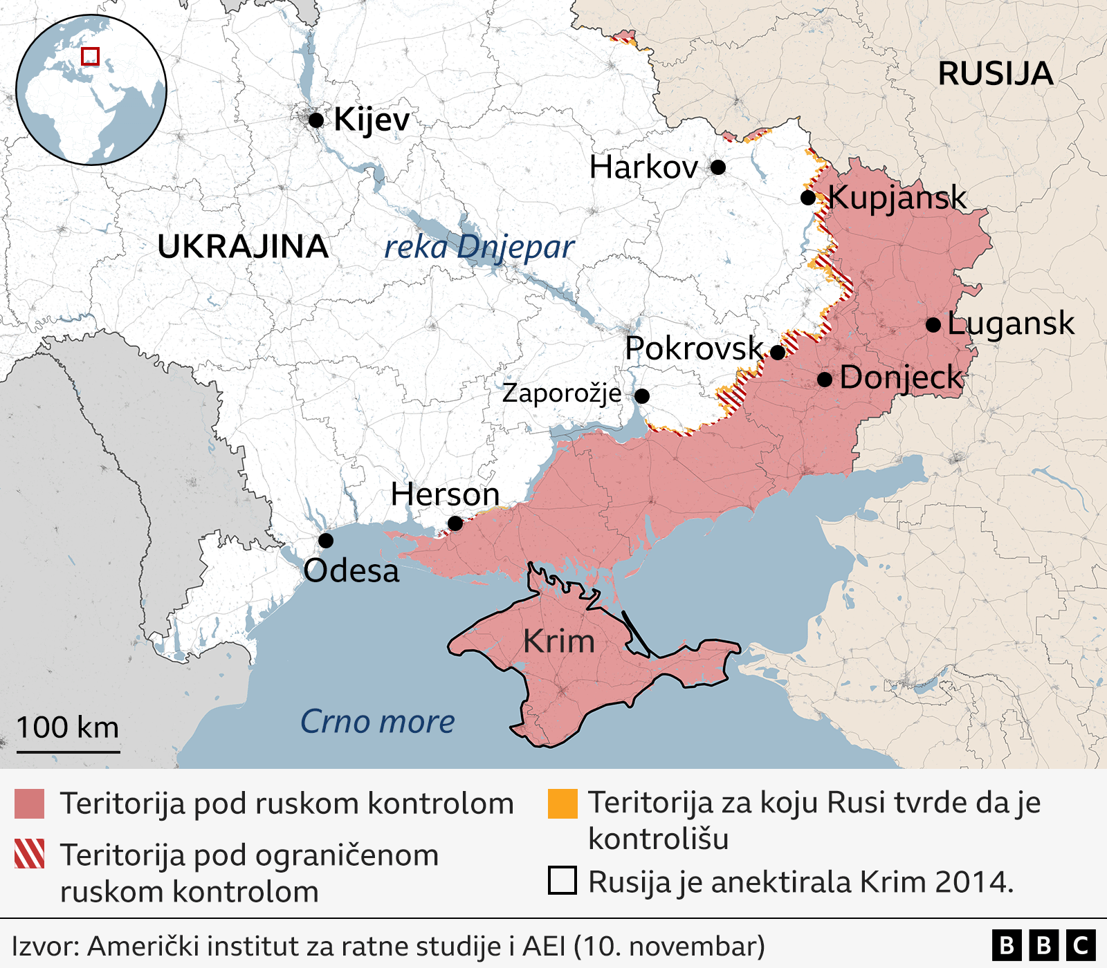 ukrajinski front, šta su rusi osvojili