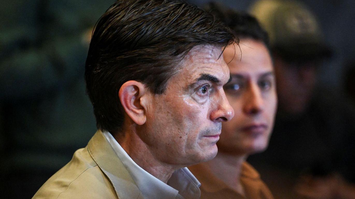 El presidente electo Bolivia, Rodrigo Paz, y el vicepresidente electo Edman Lara. 