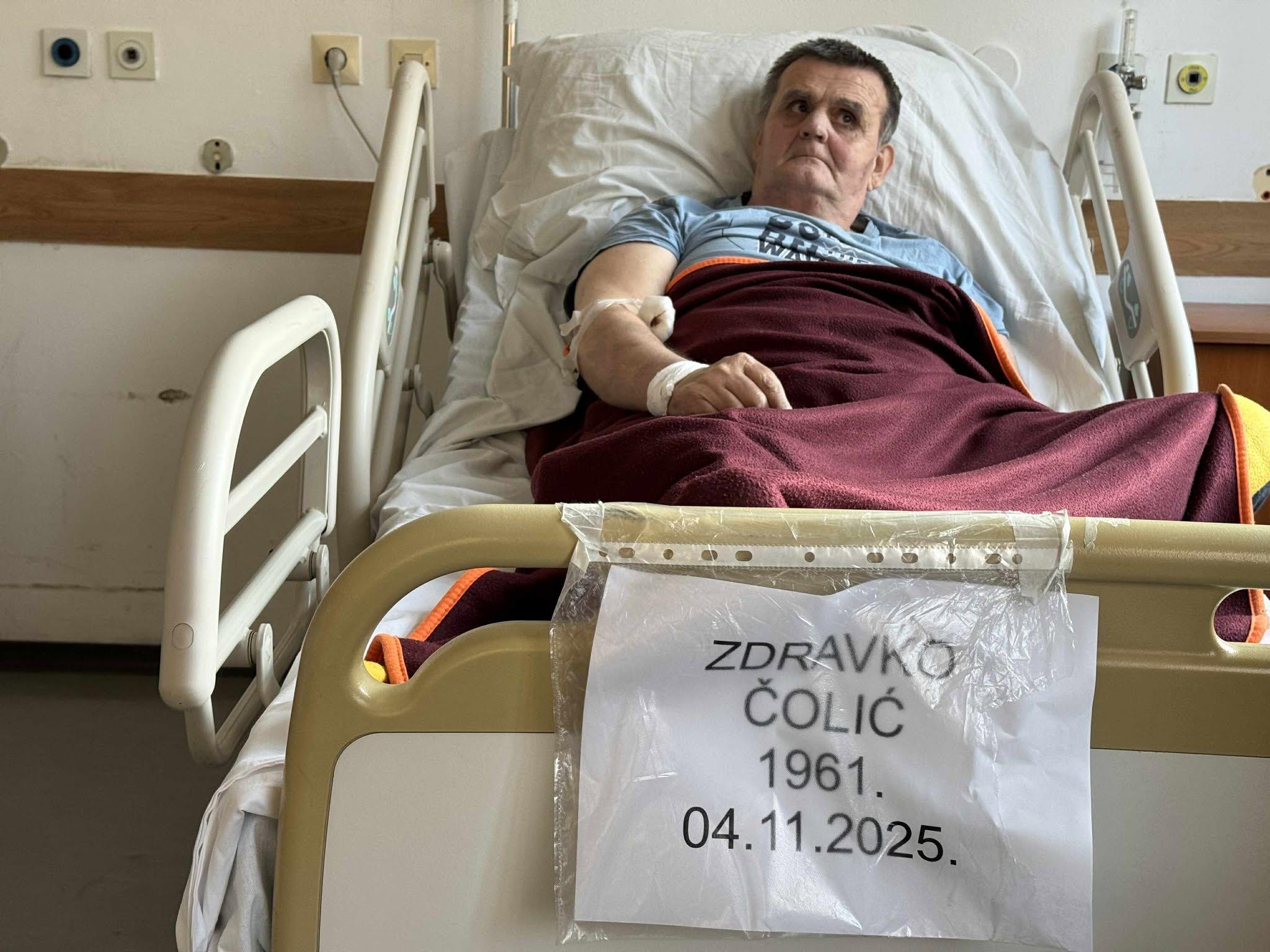 Zdravko Čolić u bolničkoj postelji, požar u tuzli, požar u domu penzionera u tuzli