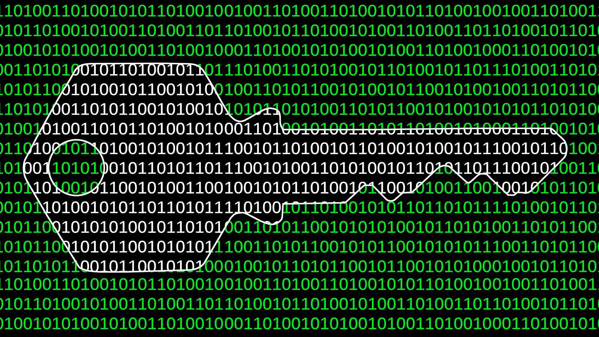 Ilustración llave compuesta por datos ocultos