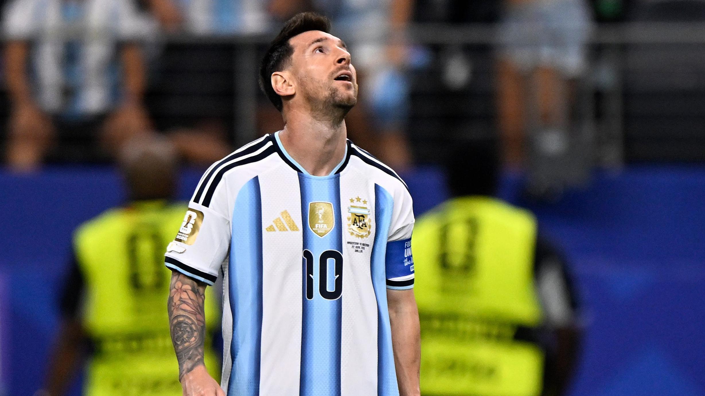 Watch as record-chasing Messi misses penalty for Argentina against Austria