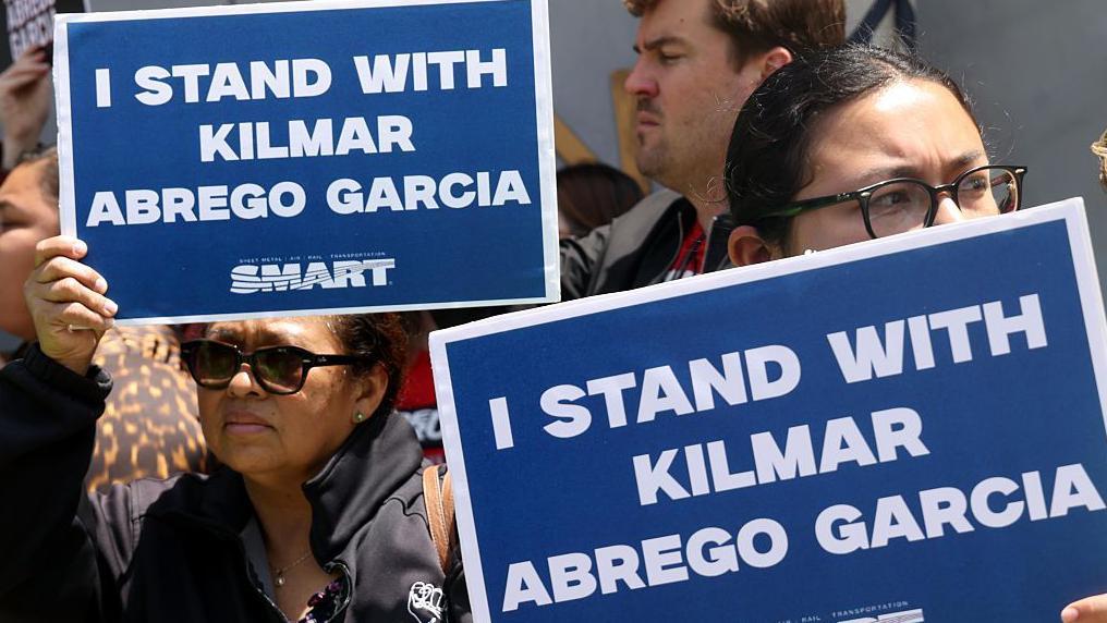 Marcha para pedir el retorno de Kilmar Ábrego