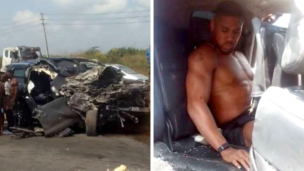 Anthony Joshua injured in Nigeria car crash, with two others dead