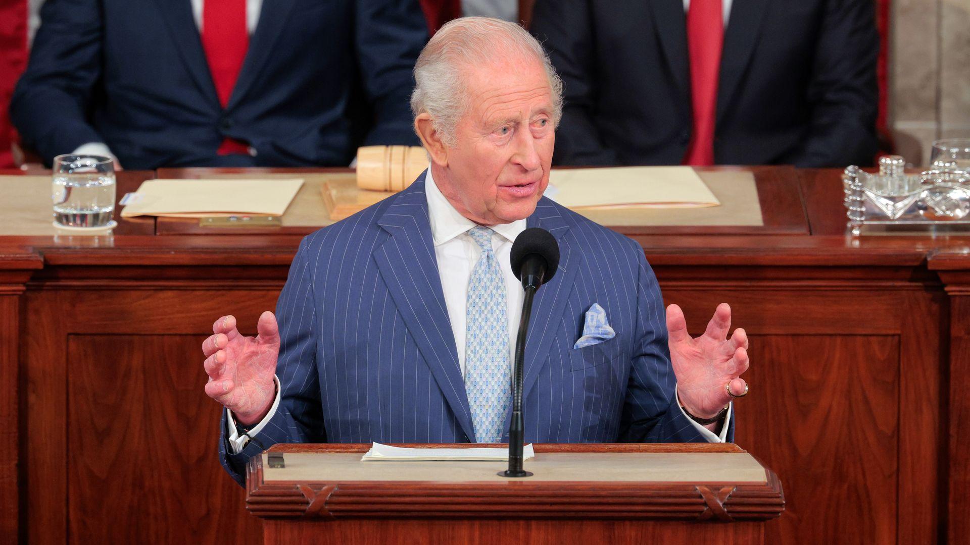 King says UK and US partnership 'more important' than ever in US Congress address