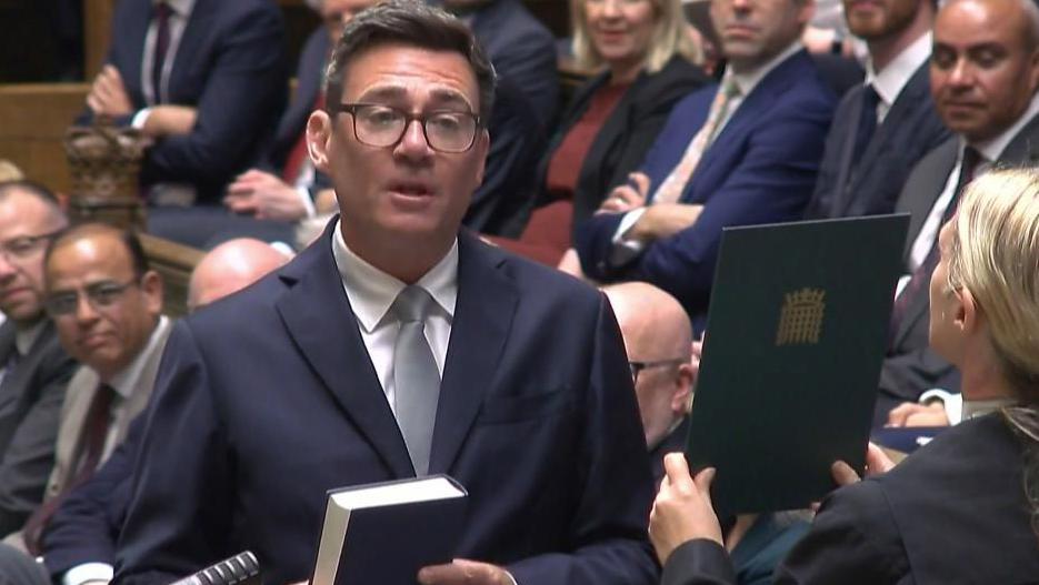 Andy Burnham sworn in as new MP after Starmer announces resignation