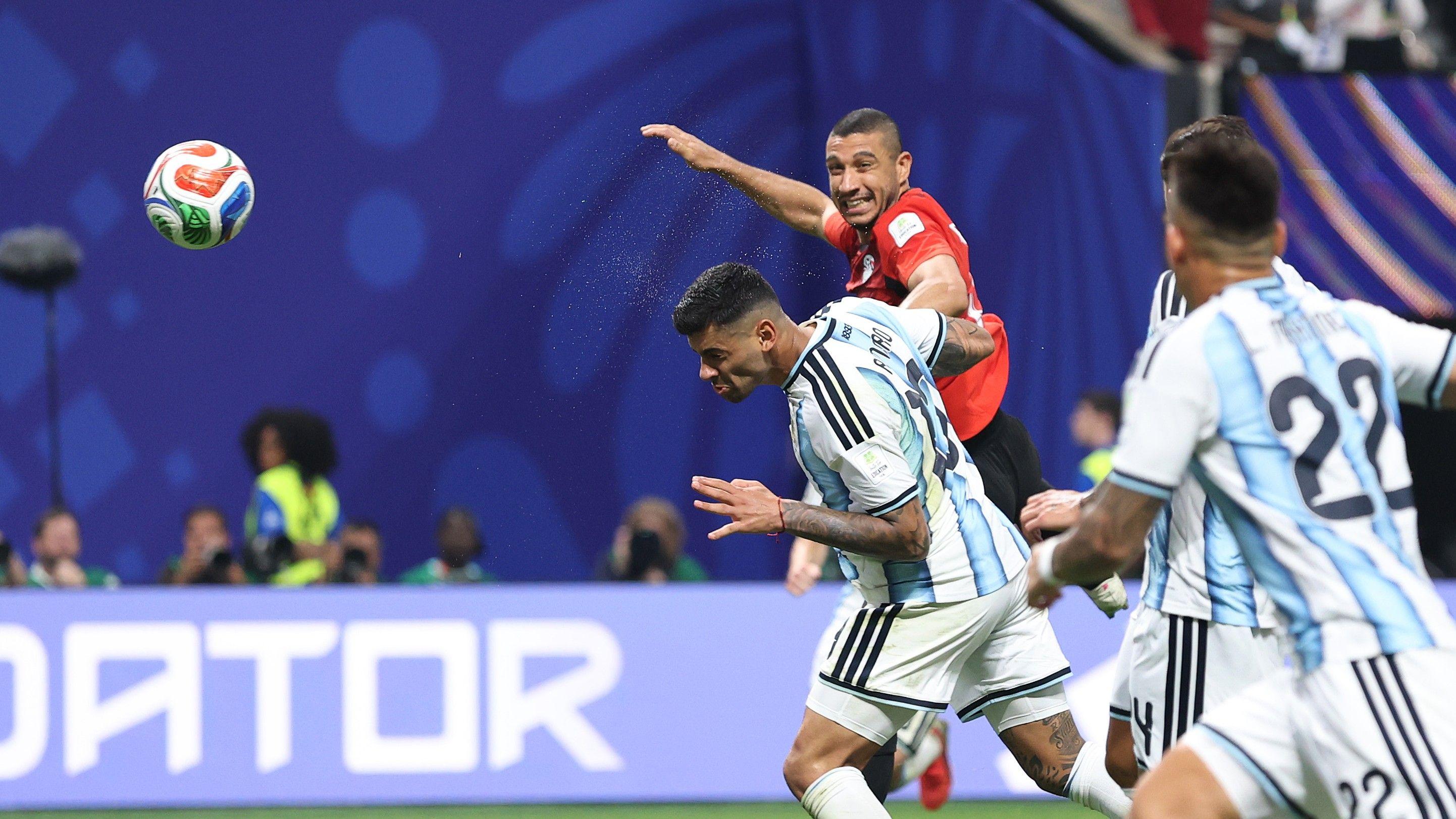 Romero pulls one back for Argentina against Egypt