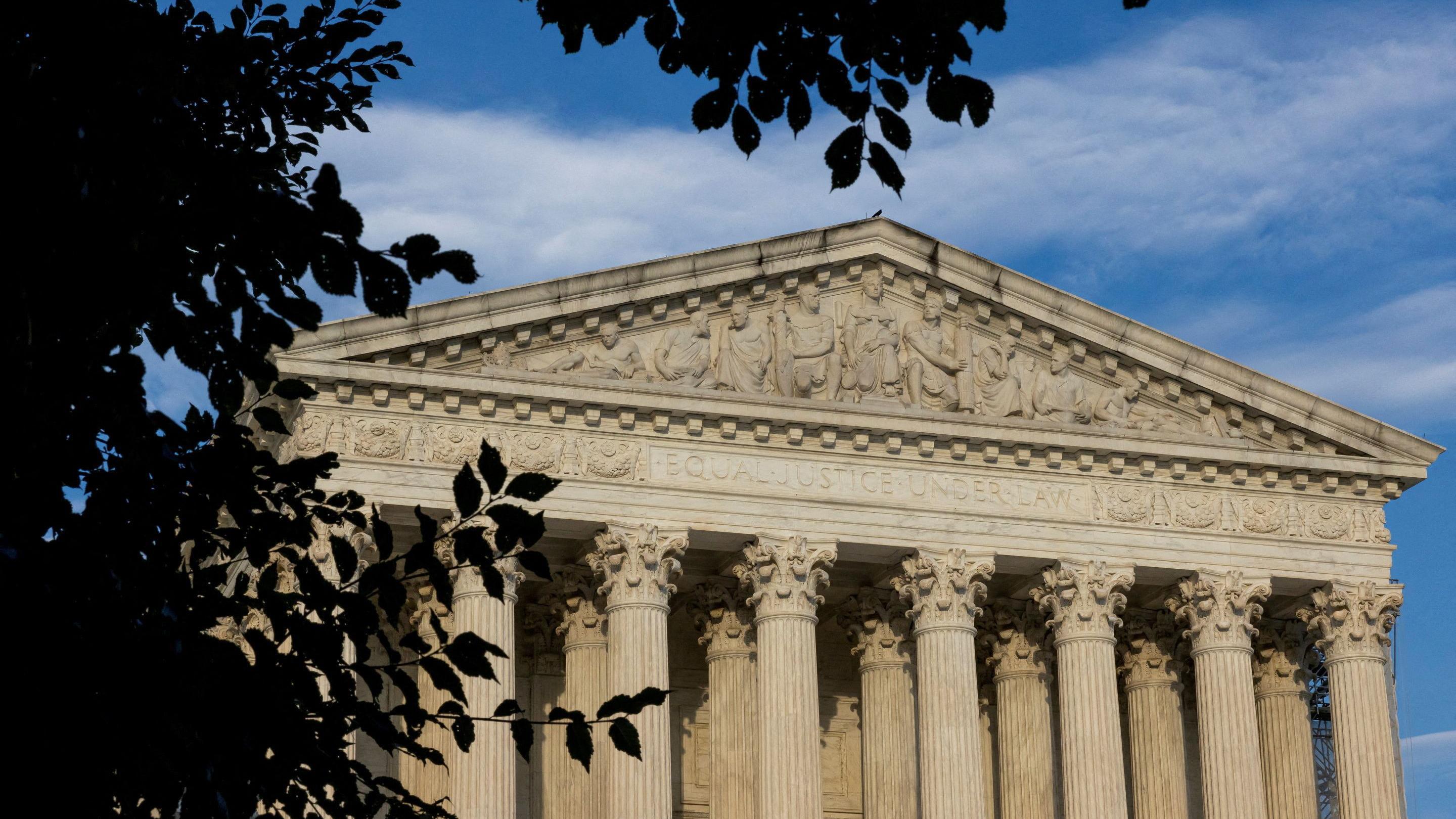 Vista da Suprema Corte americana em Washington