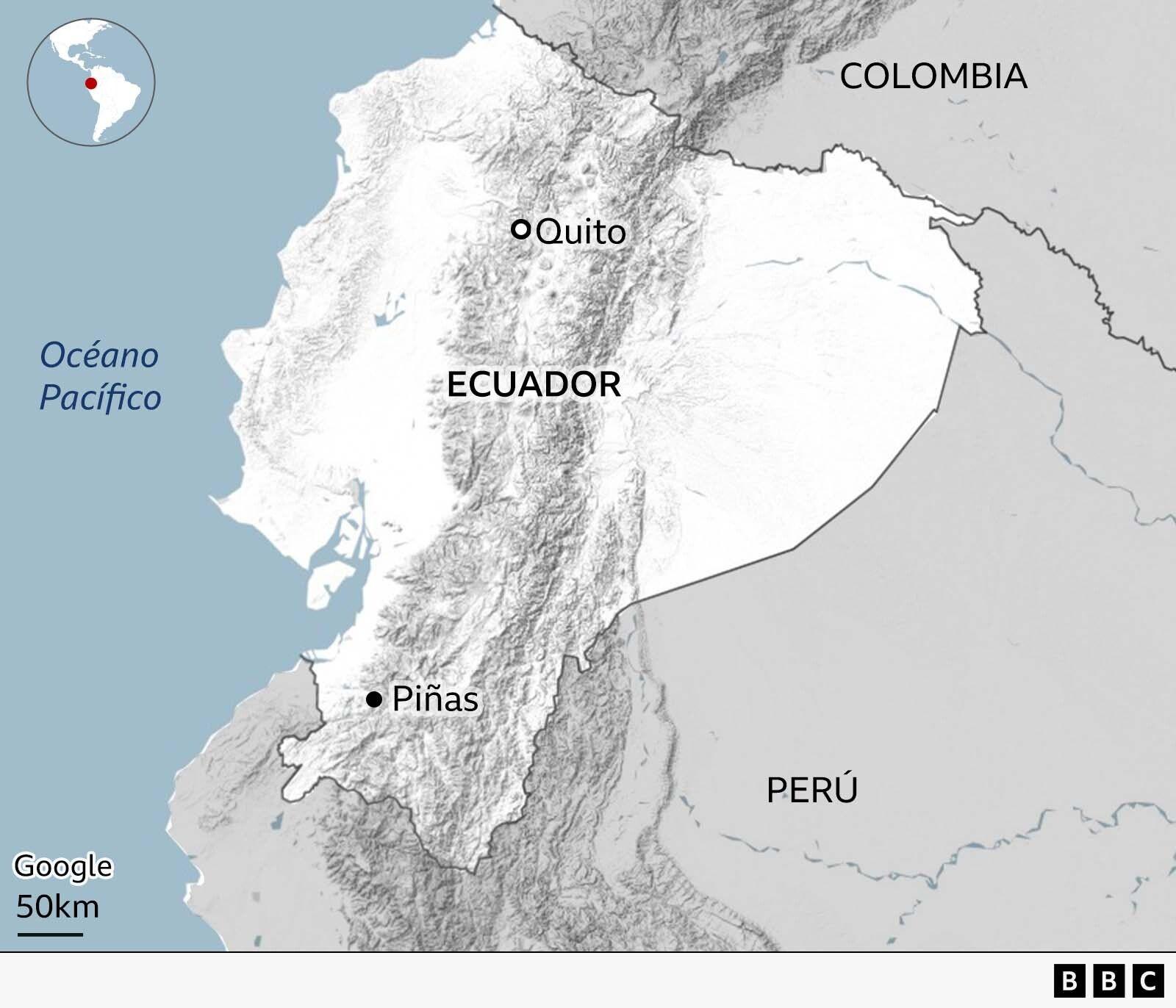 Mapa de Ecuador